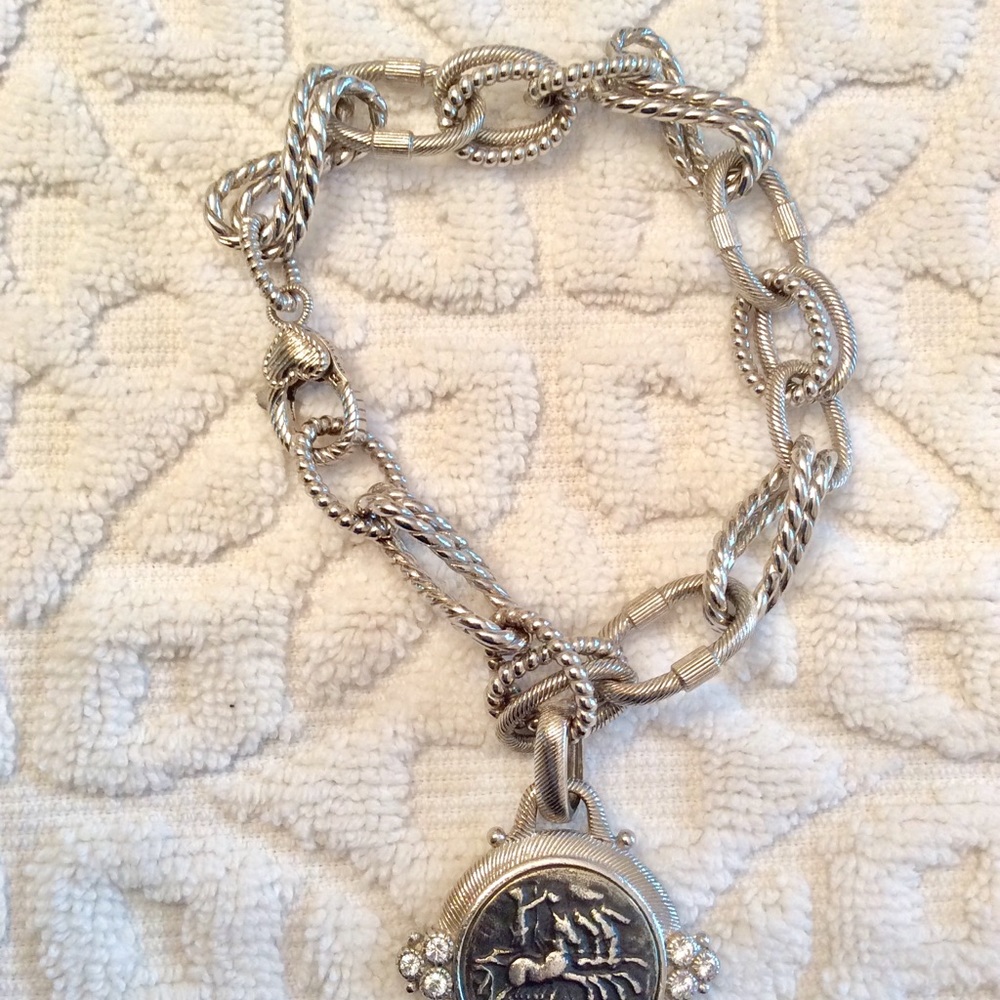 Judith Ripka SS COIN BRACELET